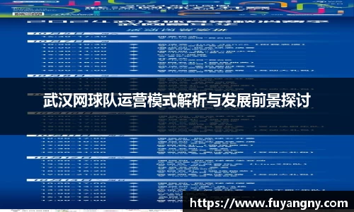 武汉网球队运营模式解析与发展前景探讨